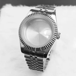 Men's Fashion Waterproof Watch Case with Sapphire Glass and Jubilee Stainless Steel Bracelet - 36mm case NH35 NH36 (1)