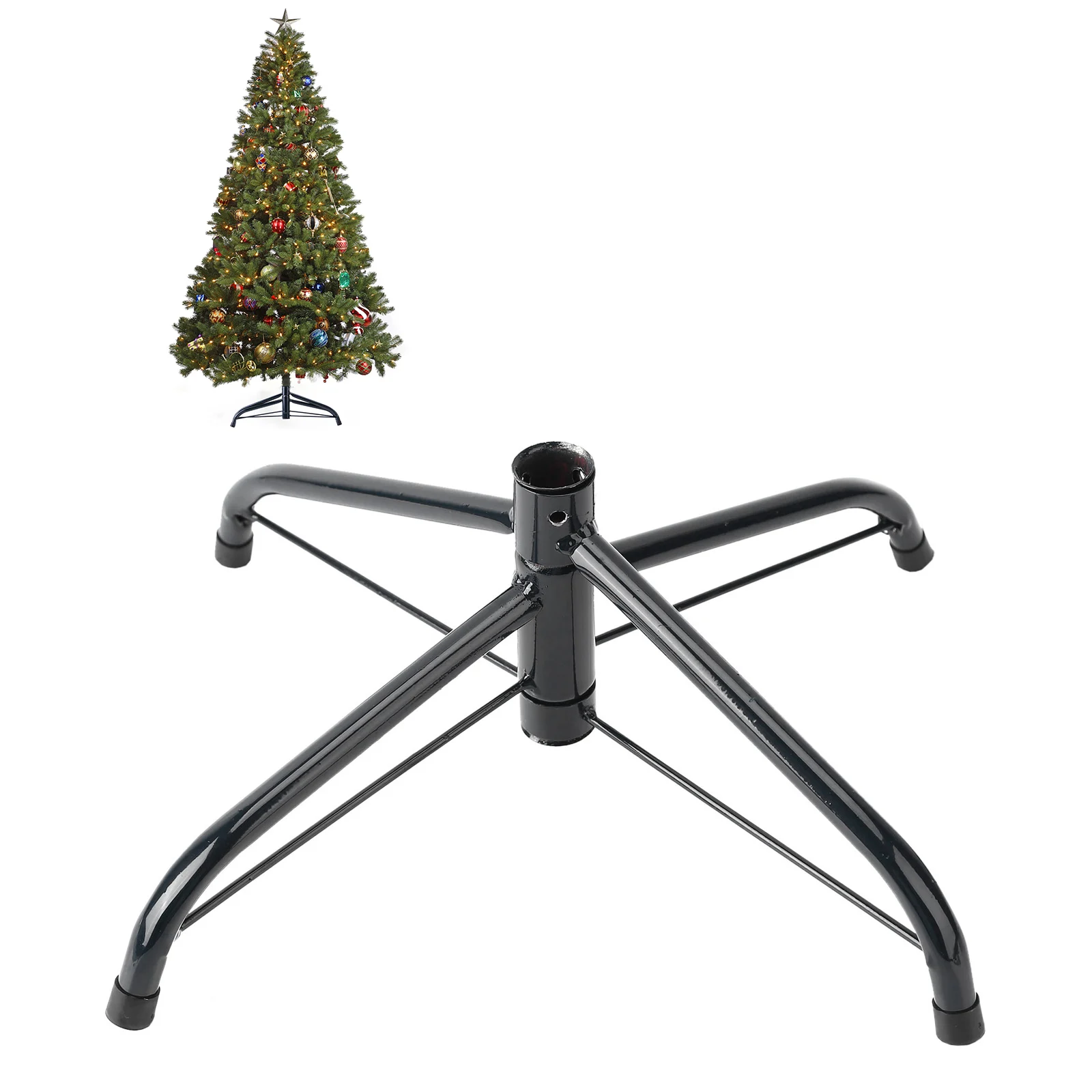 Soporte inferior para árbol de Navidad, soporte fijo de hierro plegable para  árbol de Navidad, 4 soportes para pies, Gadgets para decoración de fiesta y  vacaciones - AliExpress, image size:1600x1600