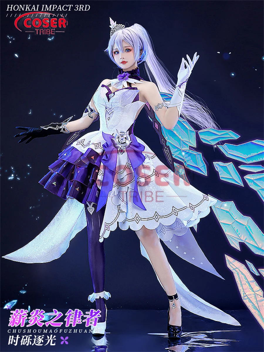 

COSER TRIBE Anime Game Honkai Impact 3 Siegfried Kaslana Ceremonial Dress Halloween Carnival Role CosPlay Costume Complete Set