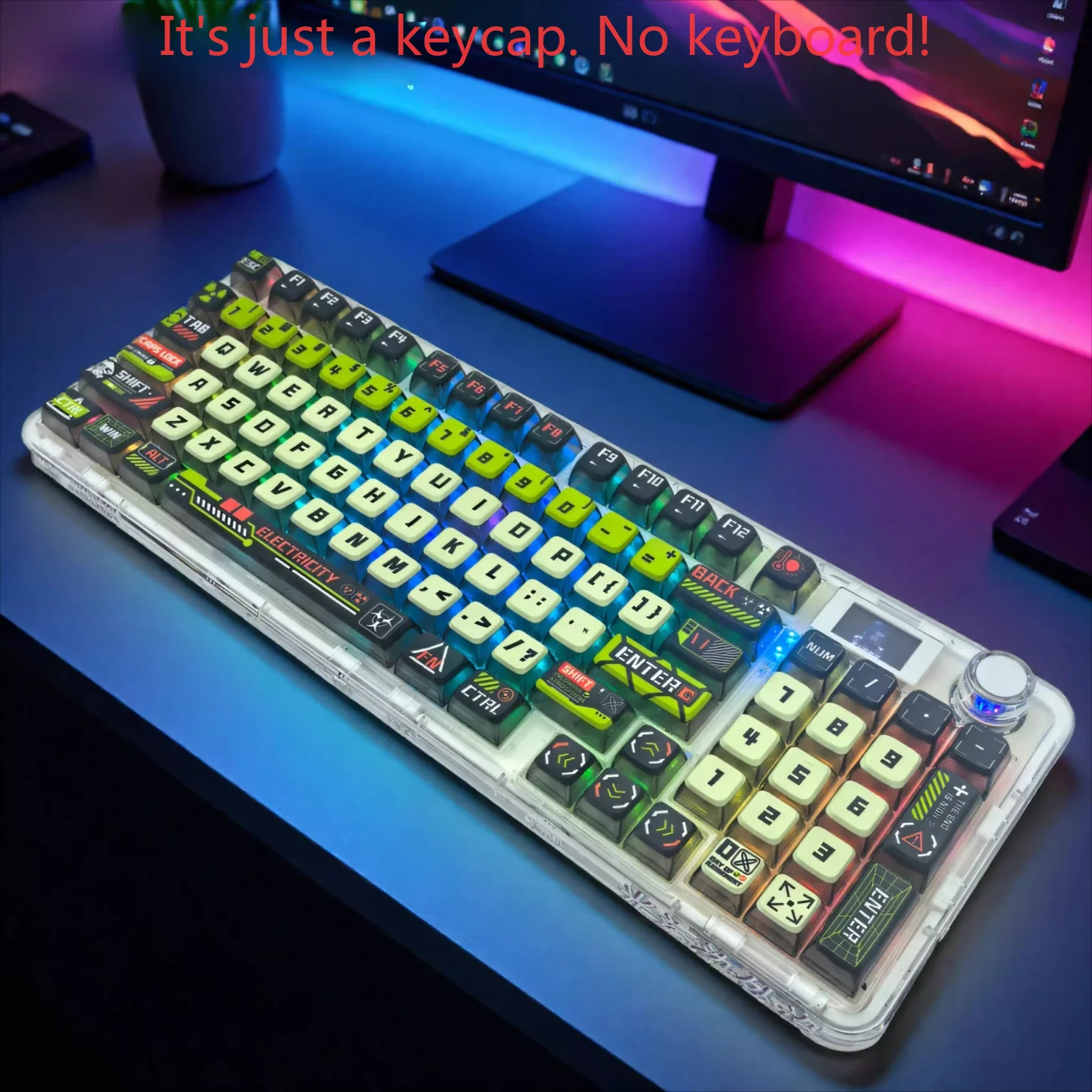 Apocalypse Biochemical, 4면 투명 푸딩 키캡 PBT 125 키, 60/84/98/108 기계식 키보드 액세서리용