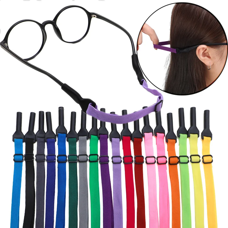 

Glasses Chain for Kids Adults Sports Glasses Rope Elastic Eyeglasses Anti-slip Fixing Cord Rope String Lanyards Sports Accessory