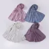 New Bubble Chiffon Scarf Diamonds Flower Scarves Muslim Hijab Women Shawl Wrap Turban Malaysia Headscarf Bandanas Turbante Mujer