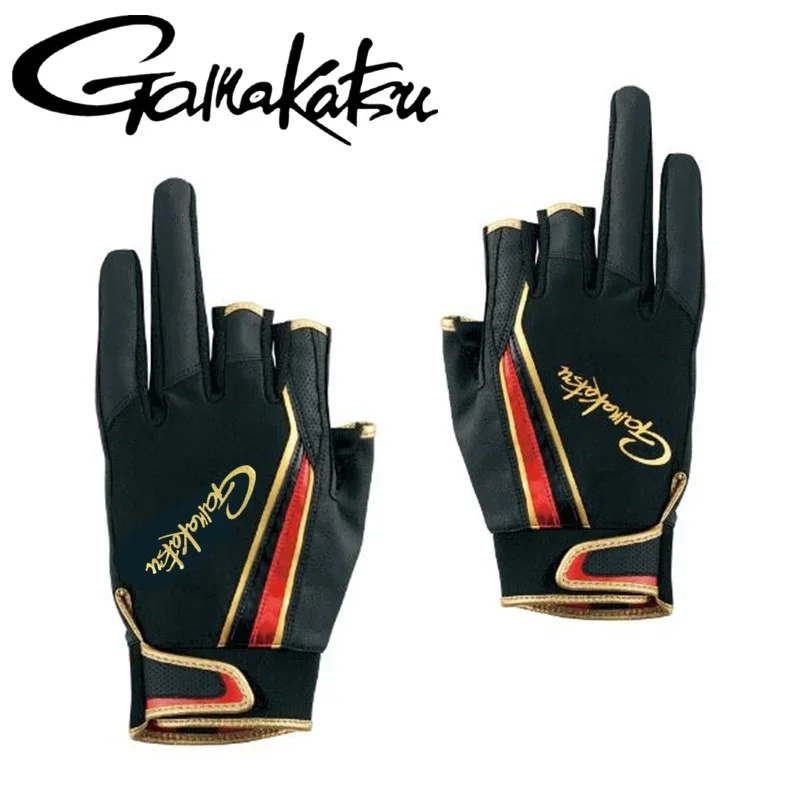 Gamma Anti-slip Luya Sea Boat Fishing Sport Gloves Fast Drying Half Finger 3 Fingers-fingerless gloves,fishing gloves