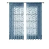 Embroidered Curtains with Transparent and Simple Embroidery for Bedroom and Living Room Decoration Curtains 6