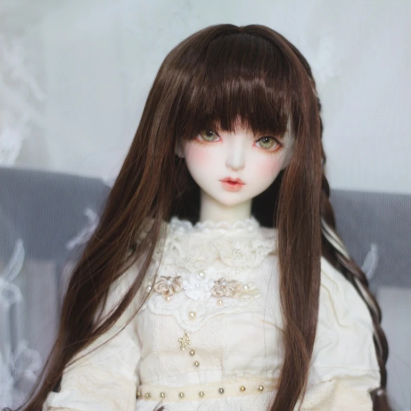 1/3 1/4 1/6 Bjd Doll Wig Accessories Dark Borwn Long Curly for 60cm Girls DIY Toys | Игрушки и хобби