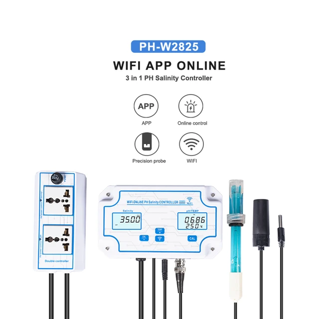 Testeur de qualité de l'eau 6 en 1 Tuya WiFi, moniteur de qualité de l'eau  à paramètres multiples, PH numérique pour Aquarium piscine - AliExpress