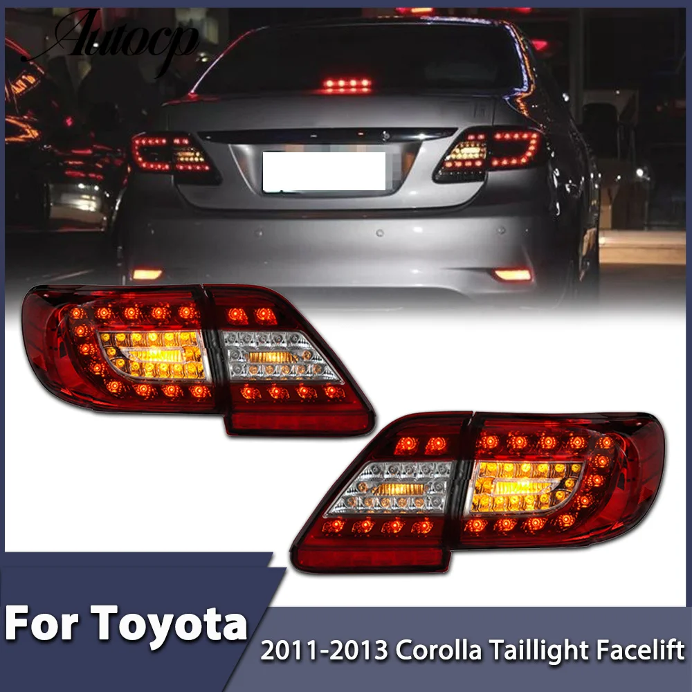 

LED Taillight Fit For Toyota Corolla 2007 2008 2009 2010 Rear Light Assembly DRL Reverse Light+Signal Light Left Right
