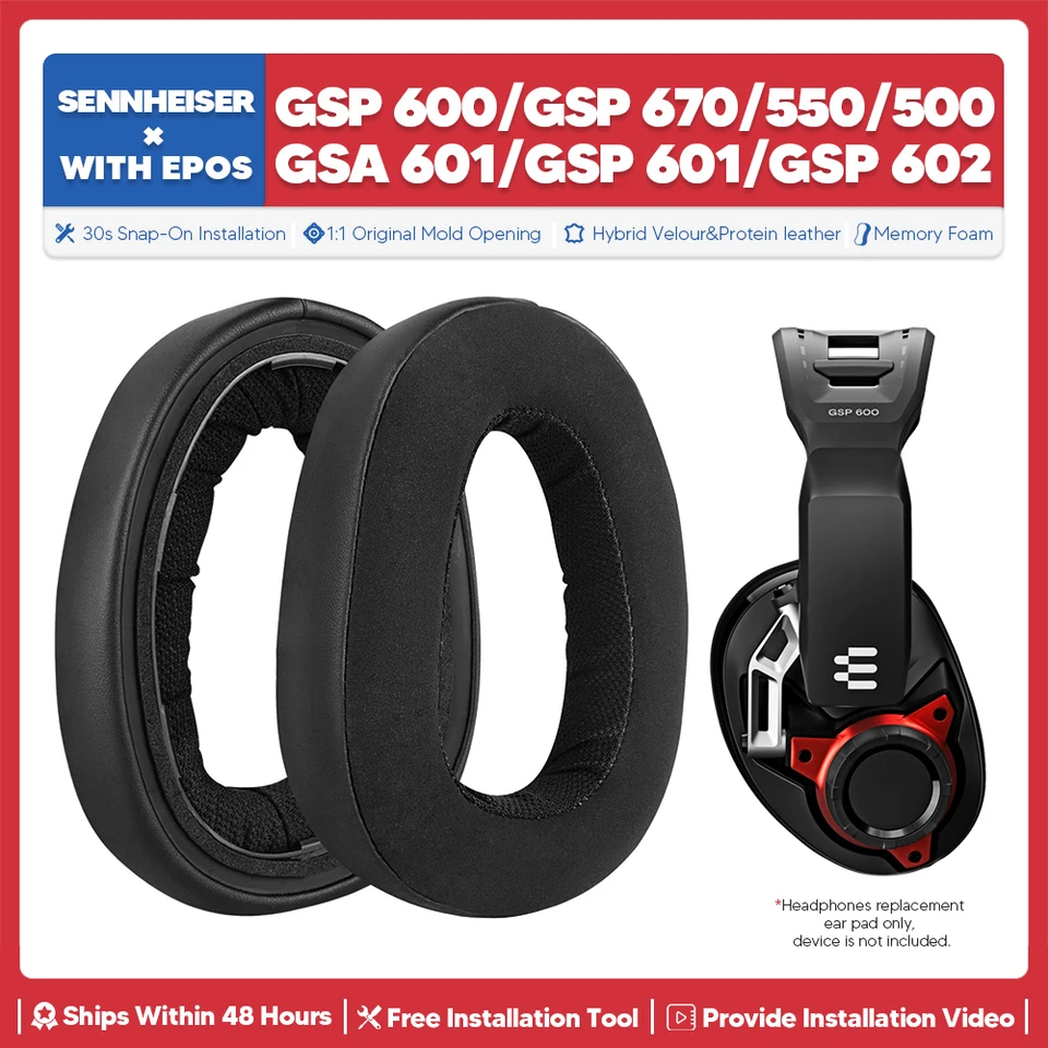 GSP 670 Coussinets de rechange pour casque de jeu professionnel