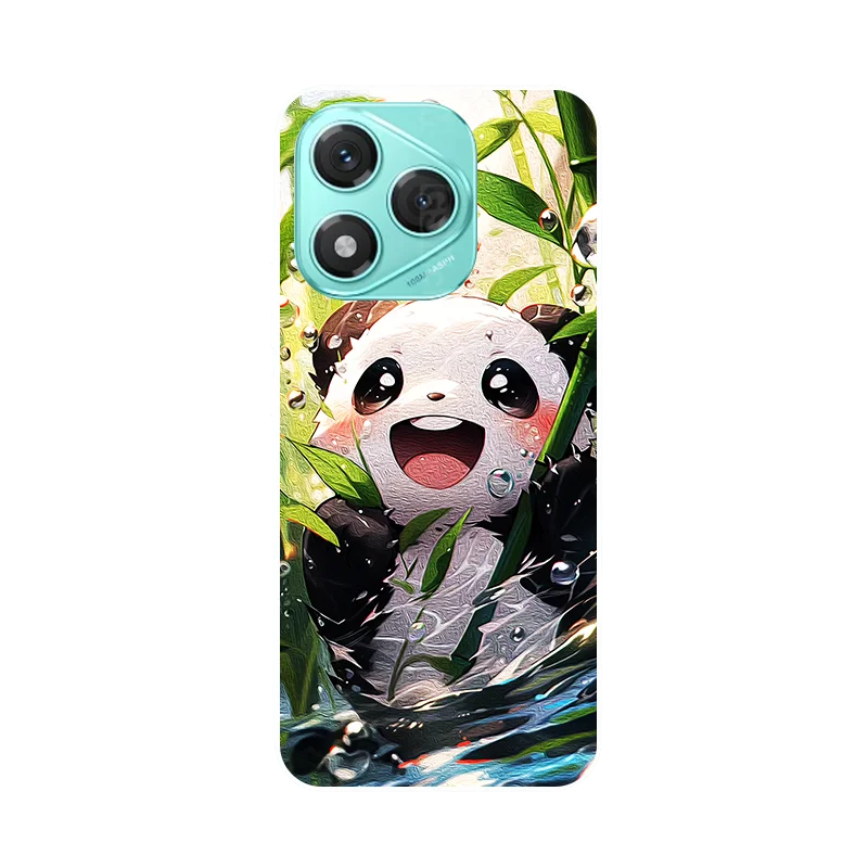Floral Panda Silicone Soft Cover TPU Protective Case