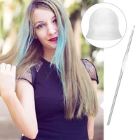 Capuchon de coloration de cheveux en Silicone, pour la coiffure, avec aiguille, outil professionnel de teinture pour Salon de coiffure 3