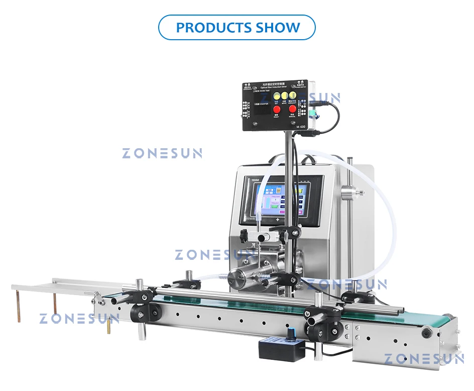 ZONESUN ZS-DTCP1 Máquina automática de enchimento de líquido com bomba de cerâmica de bico único