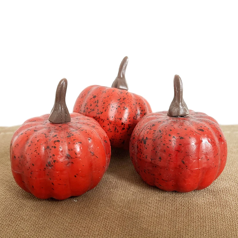 4.5cm Small Pumpkin Decorations Halloween Christmas Home Party Desktop Layout Fruit Vegetable Crafts Photograph Prop artificial fruits and vegetables