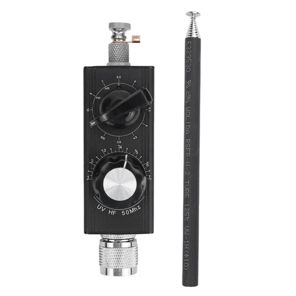 

New Mini-ANT 20W QRP Full Band HF Antenna 5MHz-55MHz Tuner with M4 Male Connector Antenna for Transmit and Receive