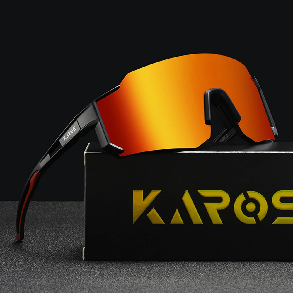 KAROS Extreme Fashion Sportbrille UV400 MTB Radfahren Fahren stoßfest Unisex mit Box