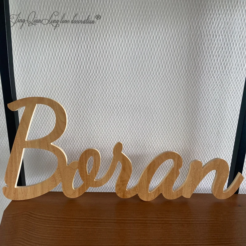 

Wooden name tags, kindergarten names, wedding custom names, personalized wooden letters