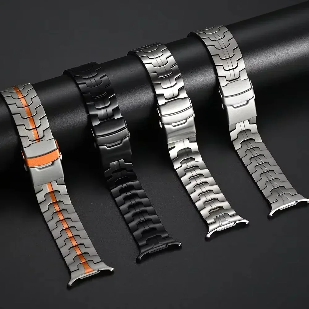 Luxury Men's Stainless Steel Watch Bracelet - No-Gap Design