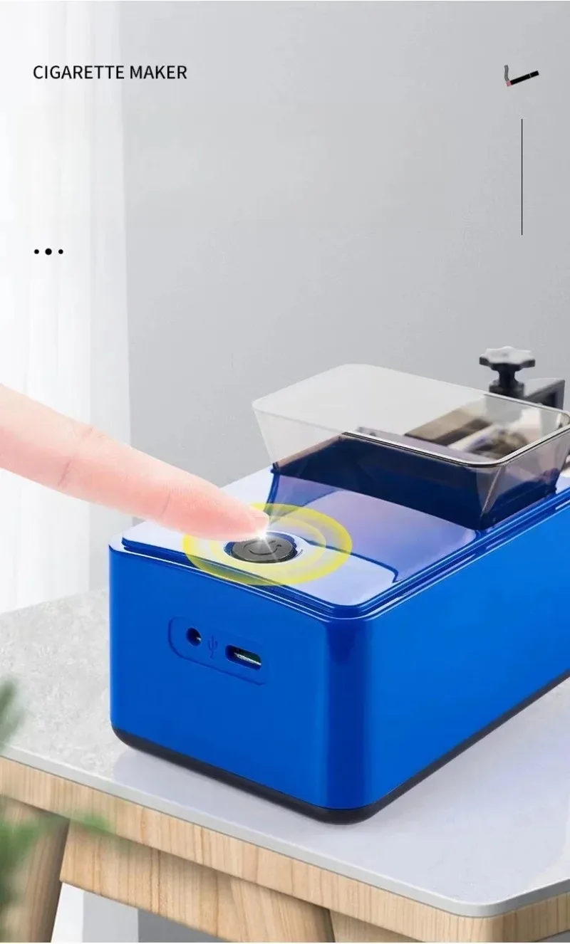 Elektrische Zigarettenrollmaschine Mini Typ-C Aufladbare Tabak-Wickelmaschine Grasroller Raucher-Zubehör – Detail 7