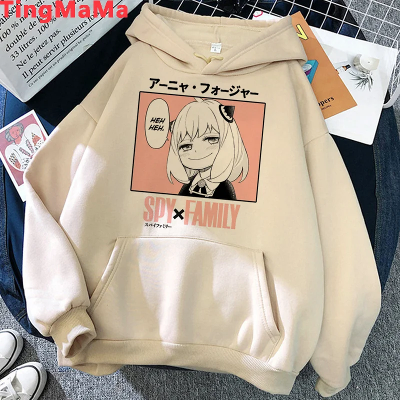 

Spy x Family Anya hoodies women anime streetwear printed harajuku female pullover hoddies hip hop