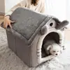 All Season Dog House Style Bed - Removable Washable Pet Bed for Small Dogs Teddy Winter Warm Cat Dog House 2