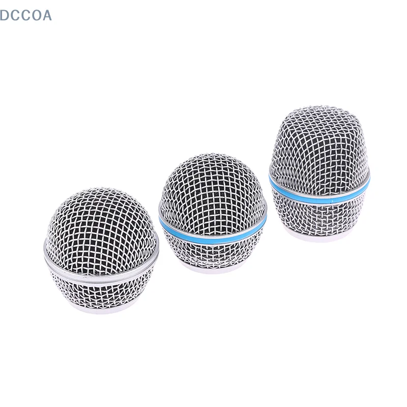 마이크 교체 헤드 스틸 메쉬 핸드헬드 마이크 그릴 메쉬 헤드, 슈어 베타 57A 58A 87A 845S 945 적합