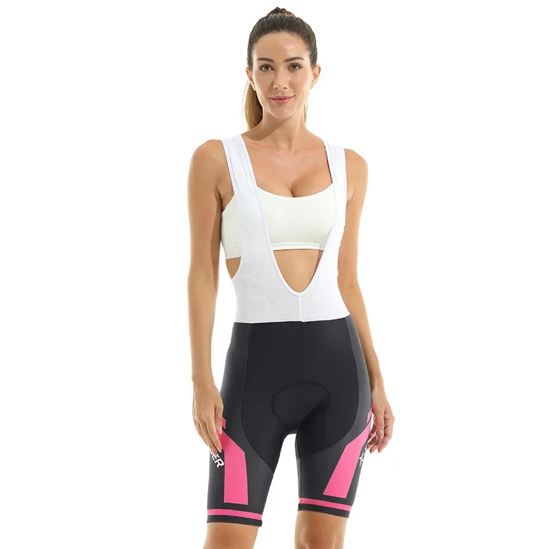 Women's Cycling Bib Shorts Shockproof Mountain Bicycle Shorts Breathable Lycra Sport Cycling Clothes X-TIGER