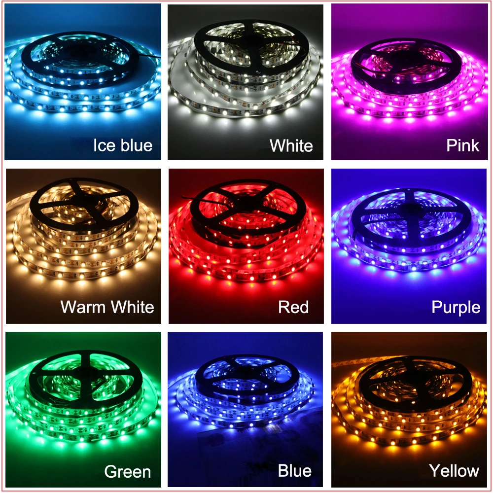 Description Picture 3 of item5V Battery LED Strip Light SMD2835 60LEDs Flexible LED Tape Adhesive Tape Waterproof Rope Light for TV Backlight Cabinet Lamp