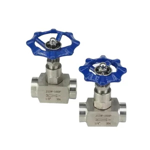 160 Bar 1/4" 3/8" 1/2" 3/4" 1" BSPP Female 304 Stainless Steel Needle Valve Flow Control Water Gas Oil