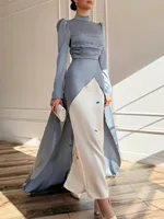 Eid femmes Robe musulmane Abaya Satin robes Largos fête Caftan Jalabiya Ramadan robes longues dubaï caftan arabe longue Robe 2025 2