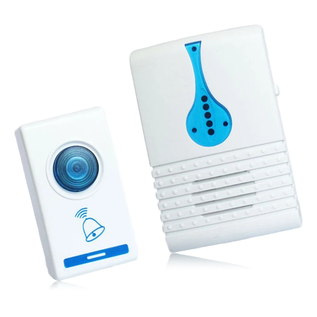 

Doorbell Wireless Flashing Light Tune Chime Remote Control Wireless Home Security Intelligent Digital for House Gate