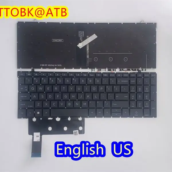 Nuova Tastiera Per Laptop Inglese/Uk Per Hp Probook 450 G9 455 G9 Con Tastiera Retroilluminata
