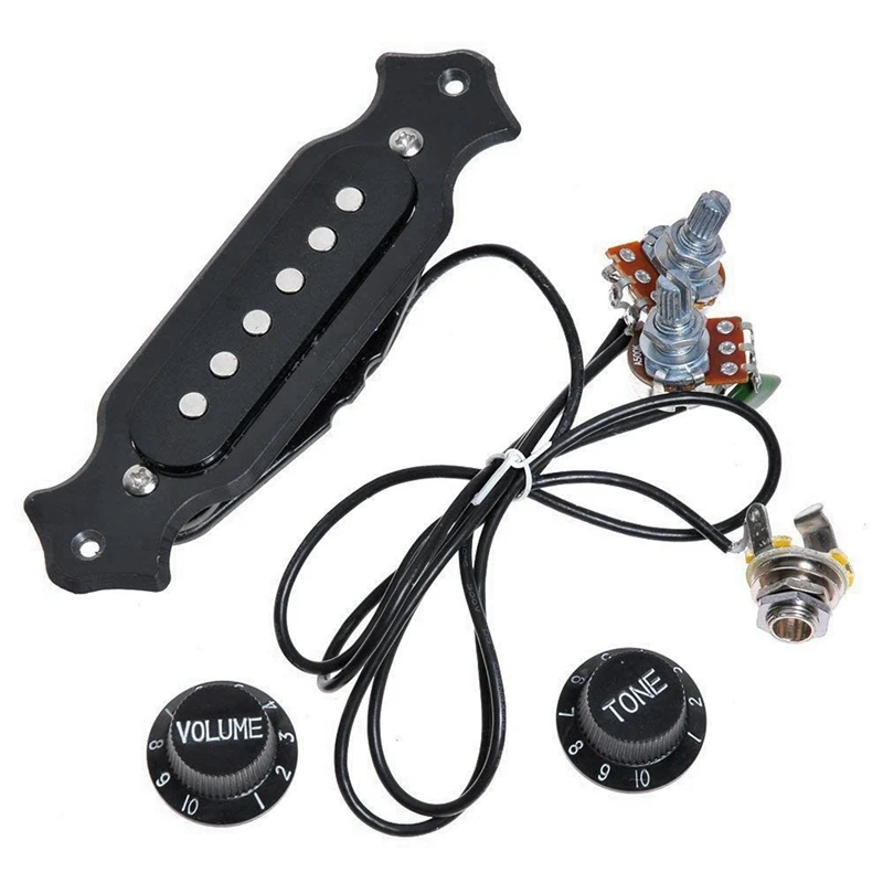 

20X Pre-Wired 6-String Single Coil Pickup Harness With Volume & Tone Pots For Electric Cigar Box Electric Cigar Box