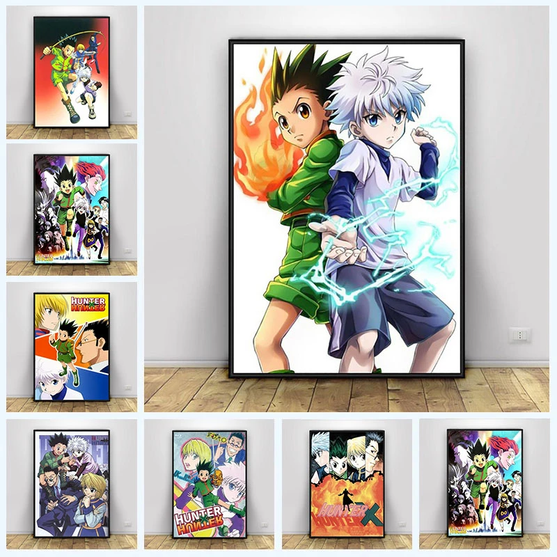 Classic Japanese Anime Hunter X Hunter Poster Hd Art Print Canvas Painting  Picture Modern Bedroom Living Room Decoration Cuadros - Painting &  Calligraphy - AliExpress