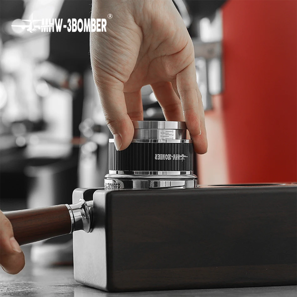 Distributore E Livellatore Per Caffè Espresso 51mm – Nizodo – Doppio Strumento In Metallo Nero