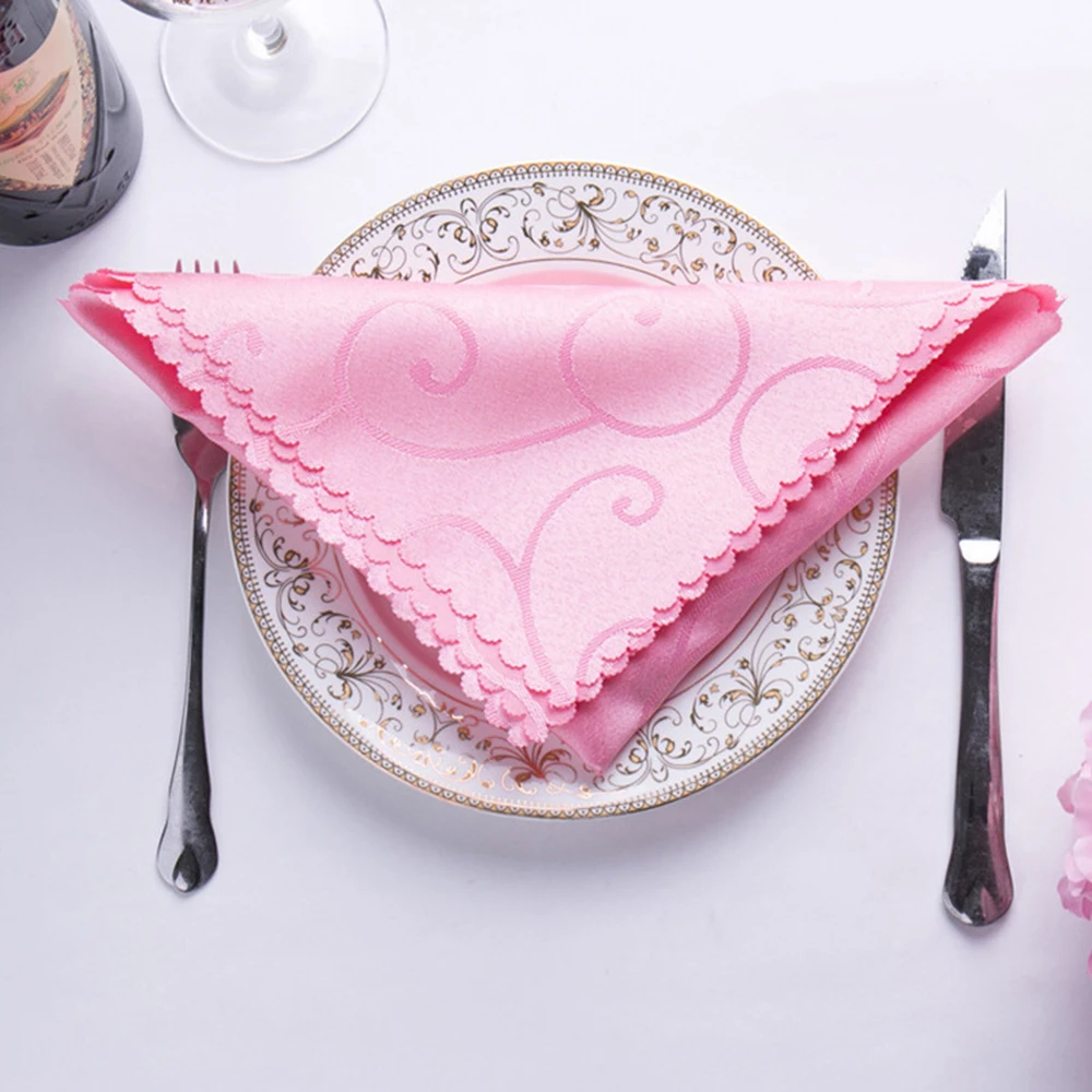 

12pcs Table Napkins Square Handkerchief Cocktail Napkin Tea Towels for Events Home Hotel Wedding Party Dinner Napkins 48*48cm