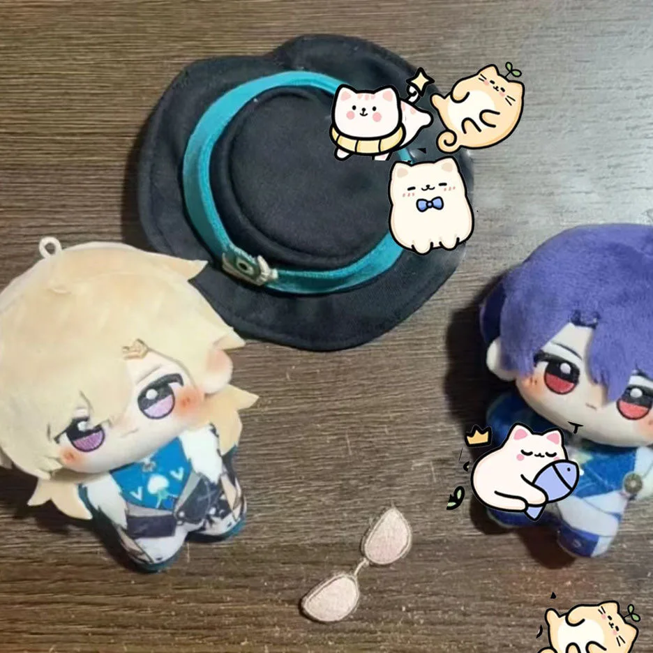 Anime Game Honkai: Star Rail Aventurine Dr. Ratio Cosplay 10cm Mini Starfish Body Plush Doll Pendant Keychain Stuffed Toys Gift 4