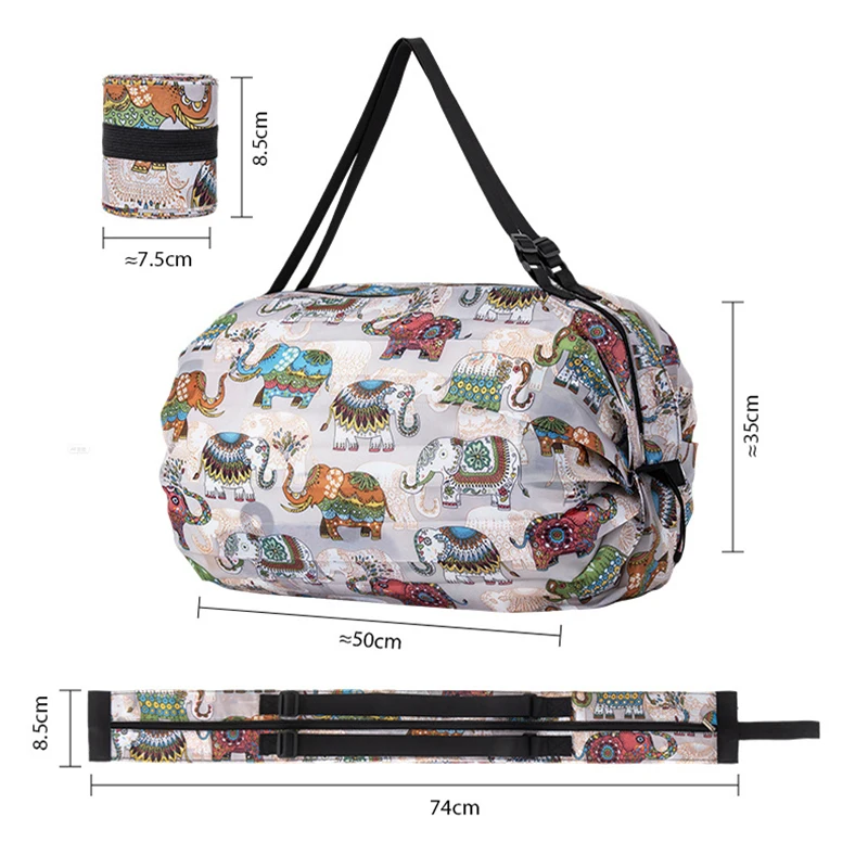 Foldable Oxford Fabric Shopping and Travel Bag