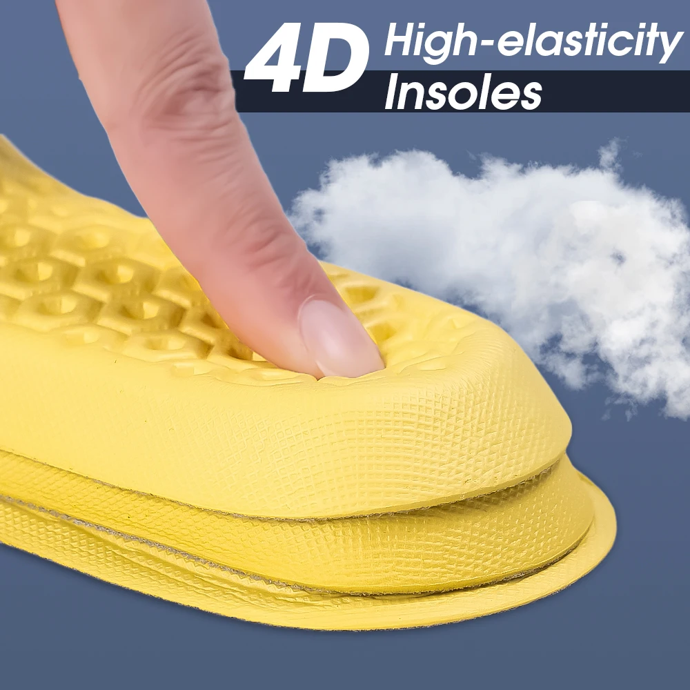 Description Picture 4 of itemLatex Sports Insole High Quality Men Women Sports Shoe Pad Shock Absorbing Elastic Insoles Gym Run Foot Orthopedic Insole Sole