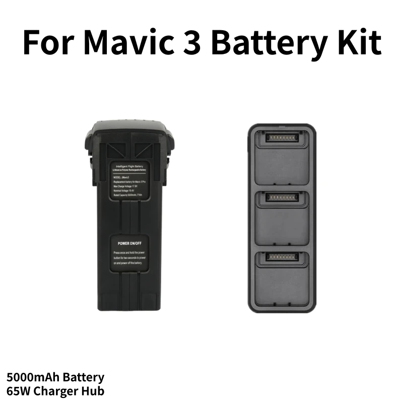 Kit Batterie DJI Mavic 3 Pro avec Hub Charge Rapide 65W