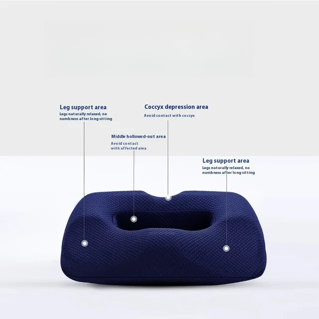 Coussin orthopédique coccyx – Oreiller à beignet creux pour soulager la douleur au coccyx 3