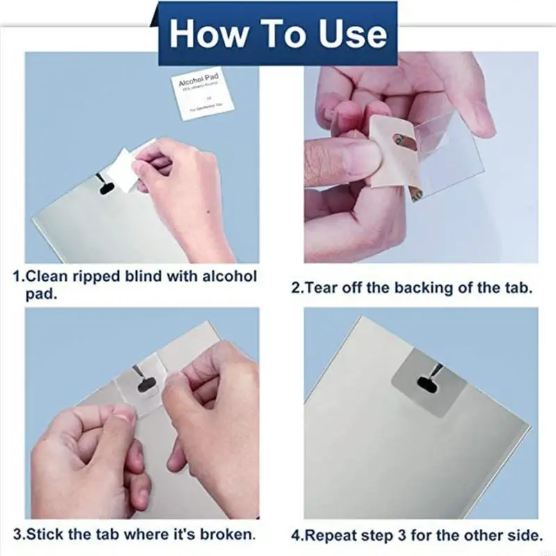 Vertical Blind Repair Part Clear Slats Fixer Simple Install for Window Coverings