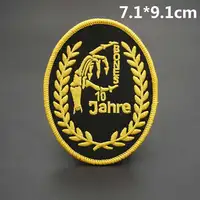 Germany Biker Club Patches Regensburg Bones MC Embroidered with Hook Backing Leather Vest Decoration Accessories Appliques 5