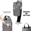 71L Laundry Bag Laundry Basket Room Organizer Backpack with Adjustable Shoulder Straps and Pocket Clothes Hamper 4