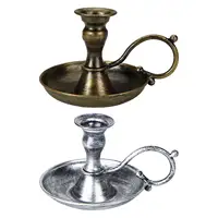 Retro Handheld Candlestick Holder European Style Candle Stand for Holiday 1
