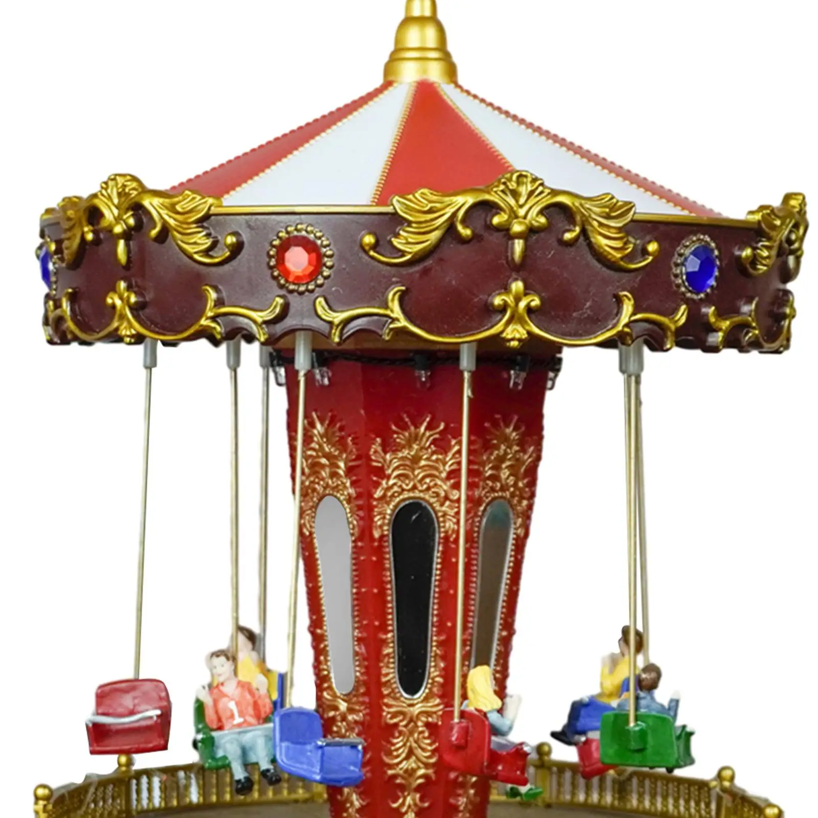LED Christmas Carousel Decoration Music Box Animated Musical Carousel for Birthday Anniversary Valentine's Day Christmas Kids