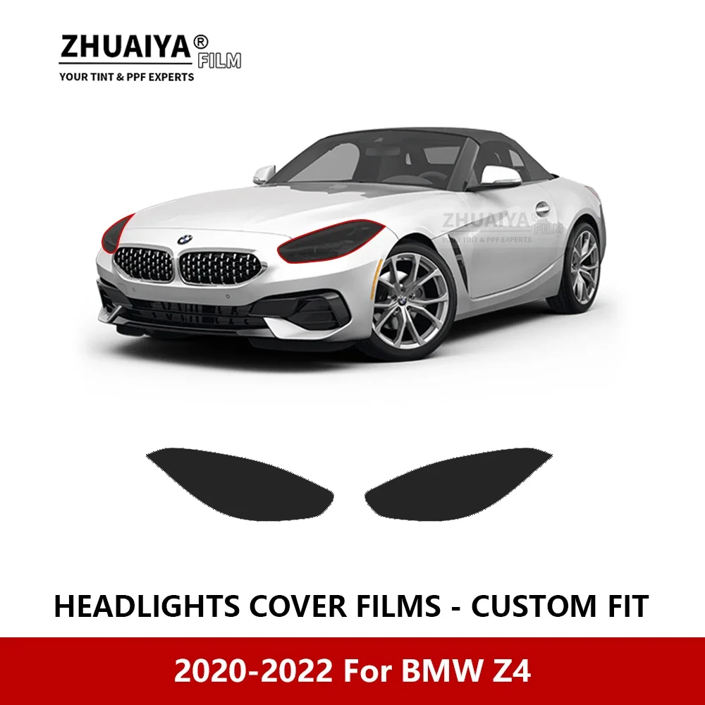 

Для BMW Z4 2020-2022 Автомобильная внешняя фара с защитой от царапин PPF предварительно отрезанная Защитная пленка для ремонта автомобильные наклейки аксессуары