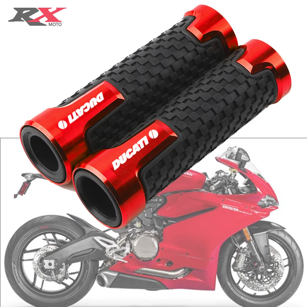 

Motorcycle 22mm Hand Grips Rubber Gel Handle Grip Handlebar For Ducati M900 M 900 Monster 821 400 600 620 695 696 796 797 750