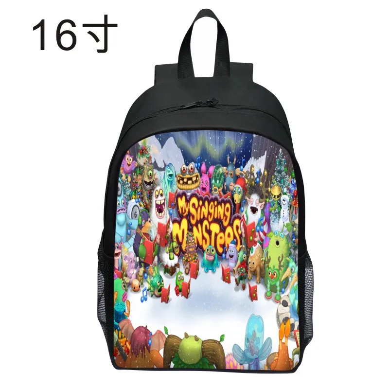 New Product Printed My Singing Monster Backpack Cartoon Backpack Primary School Grade 2