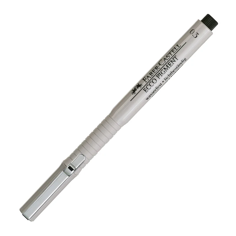 Manga Markers Micro Pens Sketching Markers Art Markers Permanent Markers Paint Marker Pens FABER-CASTELL Fineliner Pigment Liner Waterproof Black Ink 0.1-0.8mm Sketch Drawing Pen Manga Design 1pc
