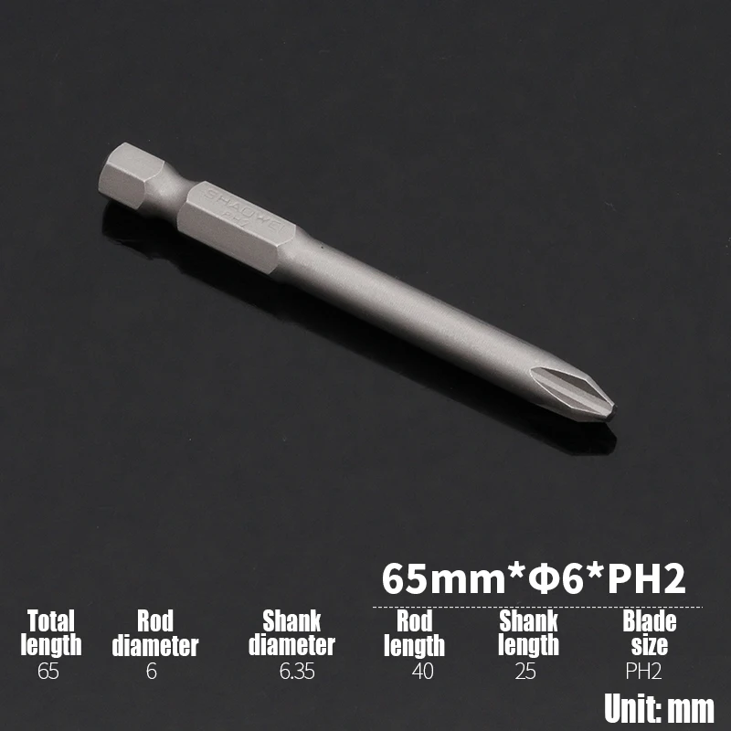 65mm x 6mm x PH2
