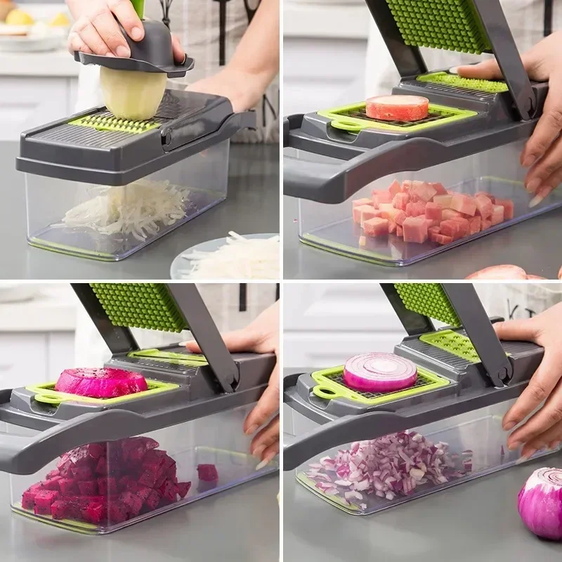 Multifunctional Vegetable Chopper Set 4